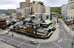 道後温泉終焉の街並みの画像